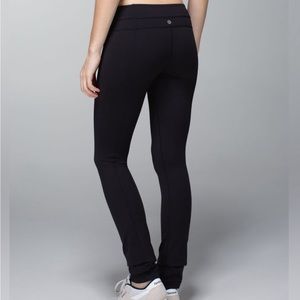 Lululemon Skinny Groove Full-on Luon Black Pants